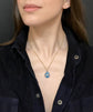 19TH CENTURY DIAMOND & BLUE ENAMEL EGG PENDANT