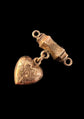 VICTORIAN 9CT GOLD HEART LOCKET CLASP