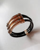 VICTORIAN ELEPHANT HAIR & GOLD MULTI BAND RING