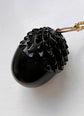 ANTIQUE WHITBY JET ACORN PENDANT