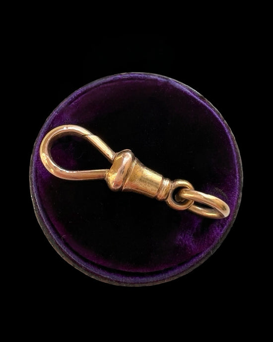 ANTIQUE 15CT GOLD DOG CLIP