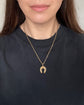 VICTORIAN DIAMOND & 15CT GOLD HORSESHOE PENDANT