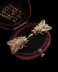 ANTIQUE SILVER GILT FLY EARRINGS