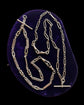 ANTIQUE SILVER FANCY LINK ALBERT CHAIN