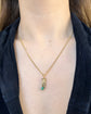 EARLY 19TH CENTURY 15CT GOLD HAND PENDANT