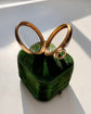 ANTIQUE LARGE 15CT GOLD & CRYSTAL LOCKET