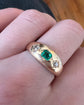ANTIQUE EMERALD & DIAMOND RING