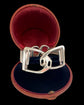 FRENCH SILVER DOUBLE STIRRUP BANGLE