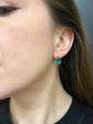 GEORGIAN GREEN PASTE EARRINGS