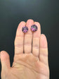 VICTORIAN PURPLE PASTE EARRINGS