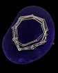 ANTIQUE FINE PAPERCLIP LINK GAURD CHAIN