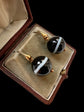 VICTORIAN 15CT GOLD SNAKE & AGATE EARRINGS