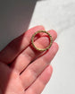 GEORGIAN 15CT GOLD LARGE SPLIT RING