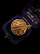 ARCHEOLOGICAL REVIVAL 15CT GOLD & GEM SET SPHERE PENDANT