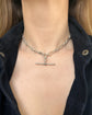 ANTIQUE SILVER PAPERCLIP ALBERT CHAIN