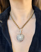 19TH CENTURY LARGE SCALE PASTE HEART PENDANT