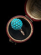 VICTORIAN PAVÉ TURQUOISE SPHERE PENDANT