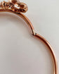 ANTIQUE 15CT GOLD & TURQUOISE KEY BANGLE