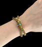 GEORGIAN 15CT BRACELET WIRH AN EXCEPTIONAL TURQUOISE SET CLASP