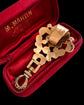 19TH CENTURY SWISS ENAMEL BAIL WITH TWIST DOGCLIP