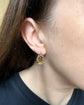 ANTIQUE MIXED METAL HORSESHOE EARRINGS