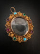 GEORGIAN CANATILLE GEM SET LOCKET