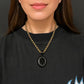 VICTORIAN WHITBY JET STAR PENDANT