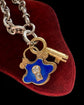 VICTORIAN 18CT GOLD PADLOCK WITH DIAMOND LOCK
