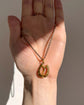 VICTORIAN 18CT GOLD & DIAMOND HORSESHOE PENDANT