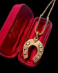 VICTORIAN DIAMOND & 15CT GOLD HORSESHOE PENDANT