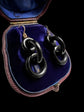 VICTORIAN JET CHAIN EARRINGS
