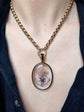 VICTORIAN BISHOPS MITRE ROCK CRYSTAL LOCKET