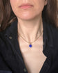 20TH CENTURY BLUE GUILLOCHE STAR PENDANT