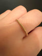 ANTIQUE 15CT GOLD STRIPED SPLIT RING