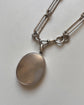 VICTORIAN LARGE SILVER OVAL LOCKET