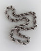 SUPER CHUNKY VINTAGE SILVER TWIST CHAIN & BRACELET SET