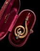 VICTORIAN 18CT GOLD & DIAMOND SWIRL PENDANT