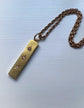 VICTORIAN 15CT GOLD & DIAMOND INGOT PENDANT