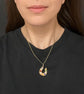 VICTORIAN 18CT GOLD & MULTICOLOUR PASTE HORSESHOE PENDANT