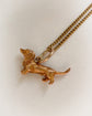 ANTIQUE 9CT GOLD DACHSHUND DOG PENDANT