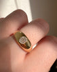 VICTORIAN 18CT GOLD DIAMOND FLUSH SET RING