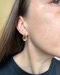 ANTIQUE MIXED METAL HORSESHOE EARRINGS