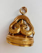 EARLY 19TH CENTURY 18CT GOLD COCKEREL MUSICAL SEAL PENDANT