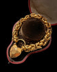 GEORGIAN PINCHBECK HEART PADLOCK BRACELET
