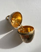 ANTIQUE SILVER GILDED EGG PENDANT