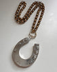 VICTORIAN SUPERSIZED SILVER HORSESHOE PENDANT