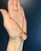 ANTIQUE LARGE 15CT GOLD & CRYSTAL LOCKET