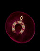 ANTIQUE DIAMOND & RUBY HORSESHOE PENDANT