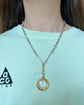 A SUPERB ANTIQUE 18CT GOLD COMPASS PENDANT