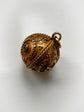 ARCHEOLOGICAL REVIVAL 15CT GOLD & GEM SET SPHERE PENDANT